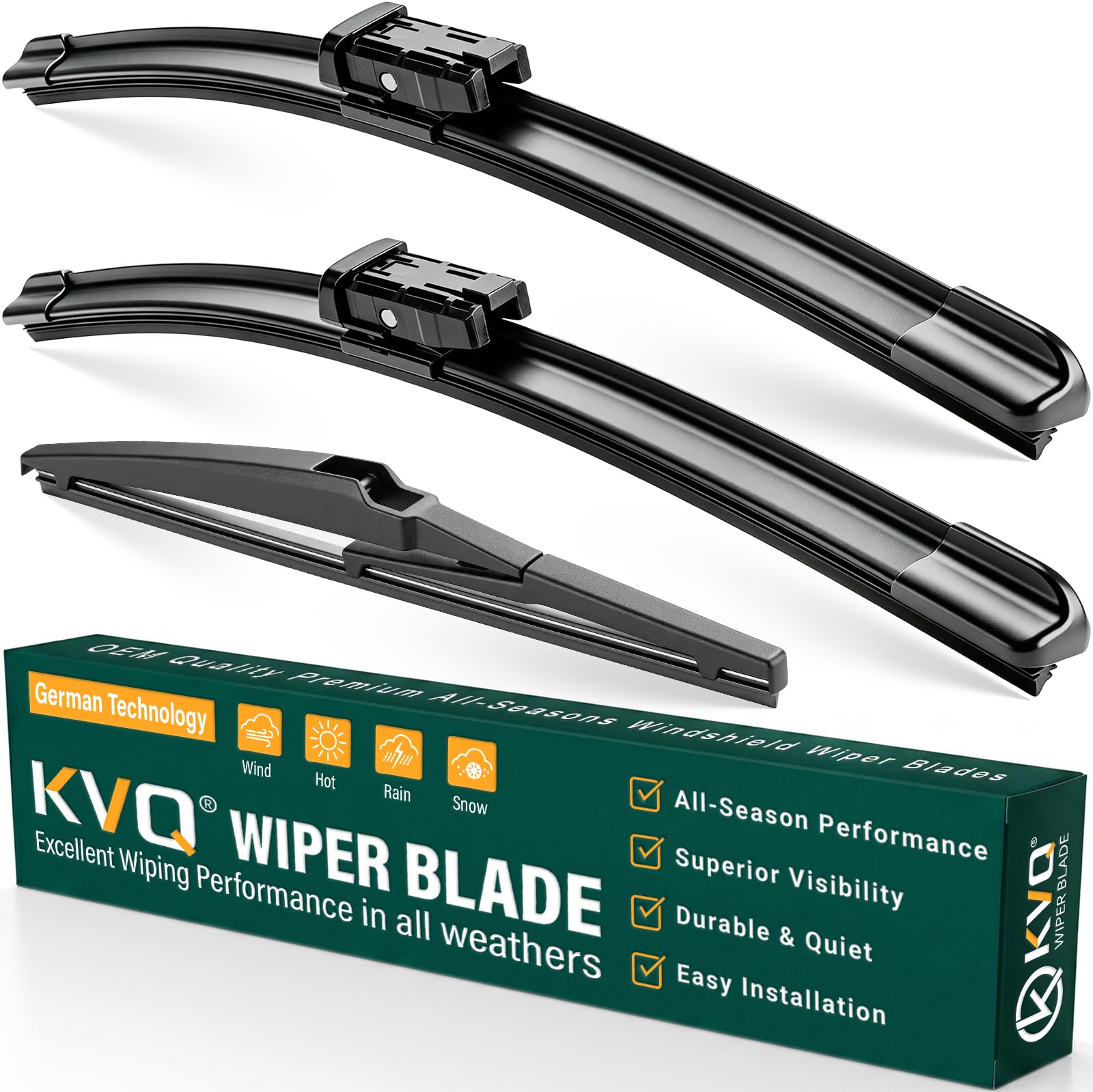 Windshield Wiper Blades Replacement for Chevy Chevrolet Spark 2013-2015