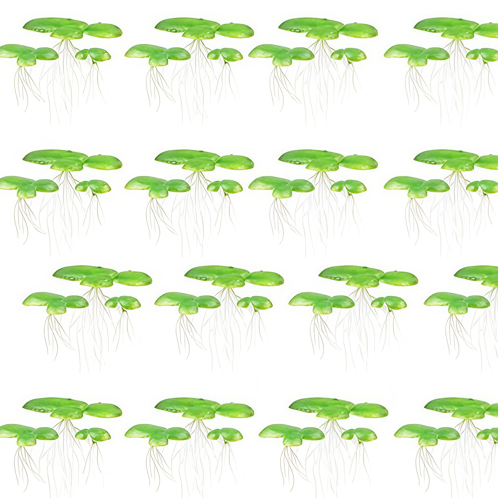PANGBOER 2 Pack Artificial Floating Plant Realistic Duckweed Decors For Aquarium Water Surfaces Enhancement