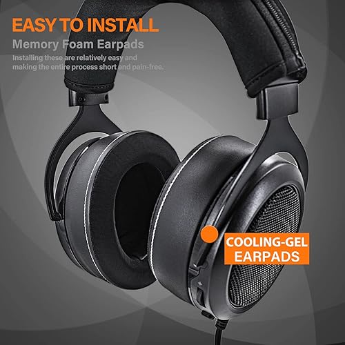 Miniatura 4 de HS70 Pro - Almohadillas de gel de enfriamiento más gruesas, compatibles con HS50 Pro HS60 Pro HS70 I de repuesto con espuma de micrófono y