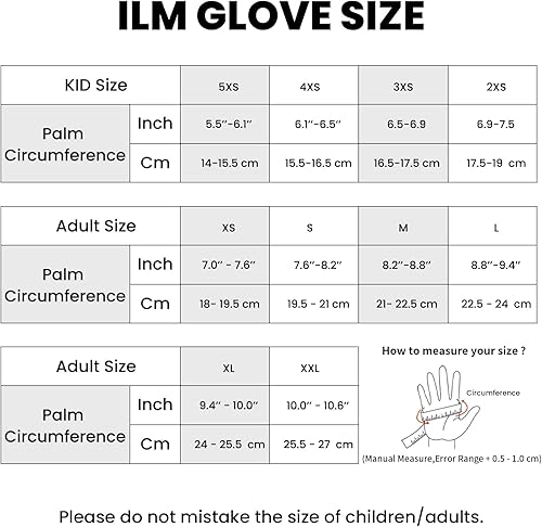 Miniatura 5 de ILM JC38 - Guantes de motocicleta para niños y jóvenes, motocross, ATV, MTB, bicicleta de montaña, con pantalla táctil, para ciclismo, BMX, deportes