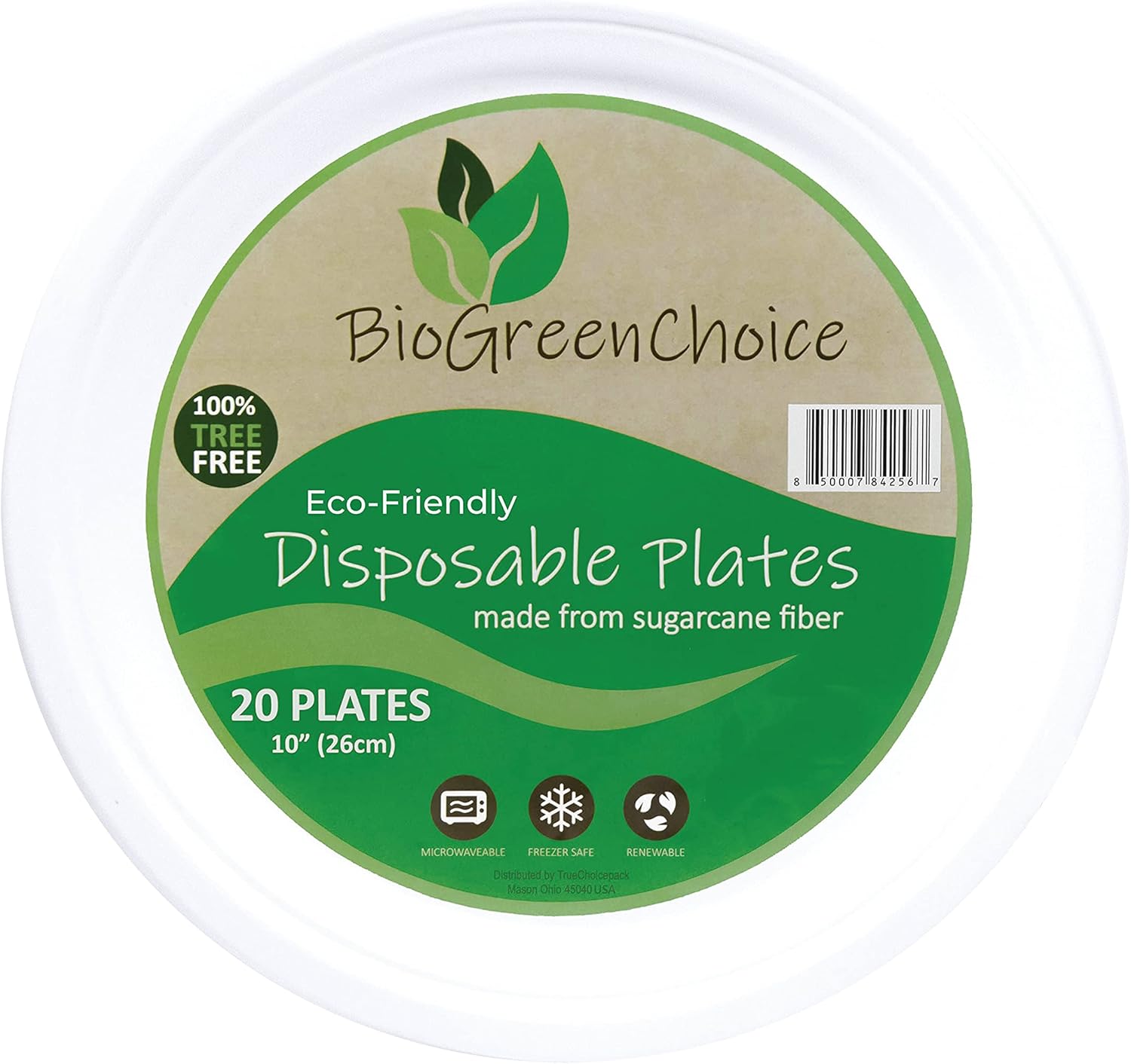 BioGreenChoice 10in. EcoFriendly FiberMolded Bagasse/Natural