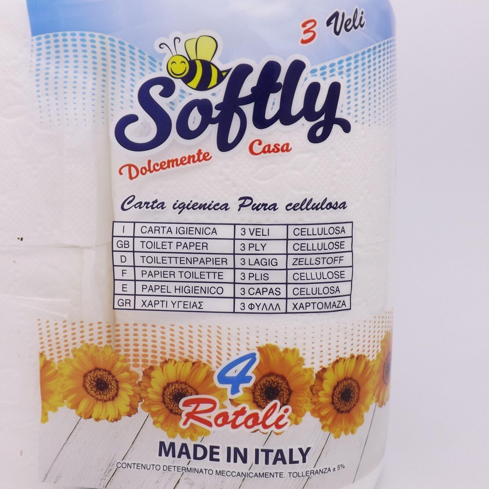 ETIK | Carta Igienica Lunga Durata | Casa Profumata | 4 Rotoli | 3 Veli 320 Strappi | 32 metri | Made In Italy | Pura Cellulosa