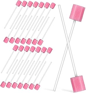 Balacoo 150 Peças Cotonetes Descartáveis Cotonetes Esponjas Descartáveis Esponja De Maquiagem Cotonetes Bucais Descartáveis Cotonetes Orais Cotonetes Bucais De Limpeza Cotonetes