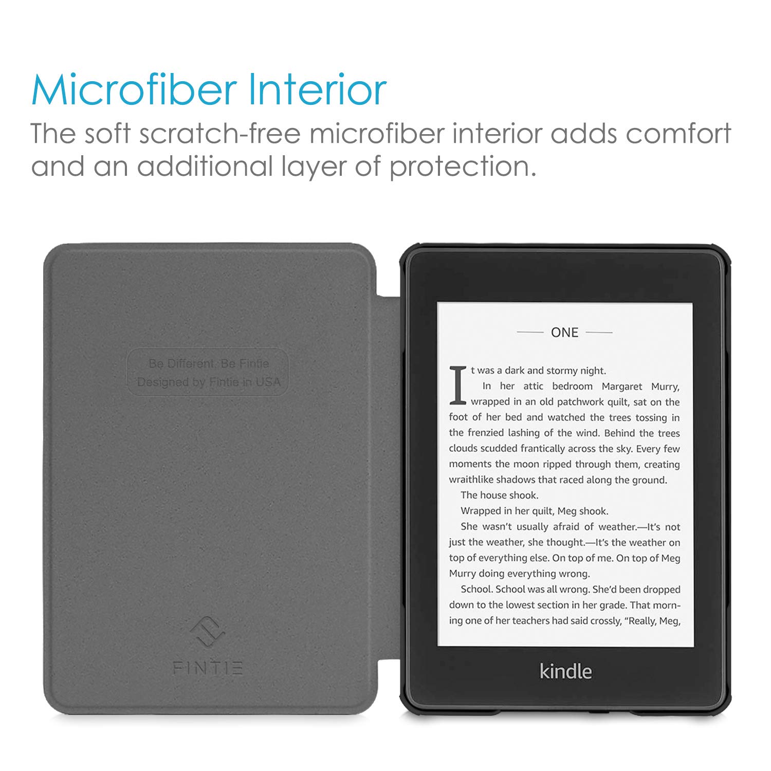 Fintie Hülle für 6" wasserfest Kindle Paperwhite 10. Generation 2018 (Modellnummer: PQ94WIF) - Schutzhülle mit Auto Sleep/Wake (Nicht GEEIGNET für 6" Kindle/Paperwhite ohne wasserfest Funktion)