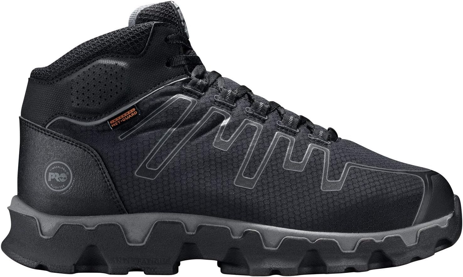 Timberland PRO Men's Powertrain Sport Alloy Safety Toe Internal Metguard EH Boot, Black/Gray Synthetic, 11 W US - Image 2