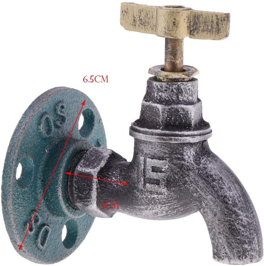 3 Pieces Vintage Faucet Wall-Mounted Hook Coat Hooks Towel Holder Hanger for Kitchen, Bedroom, Bathroom