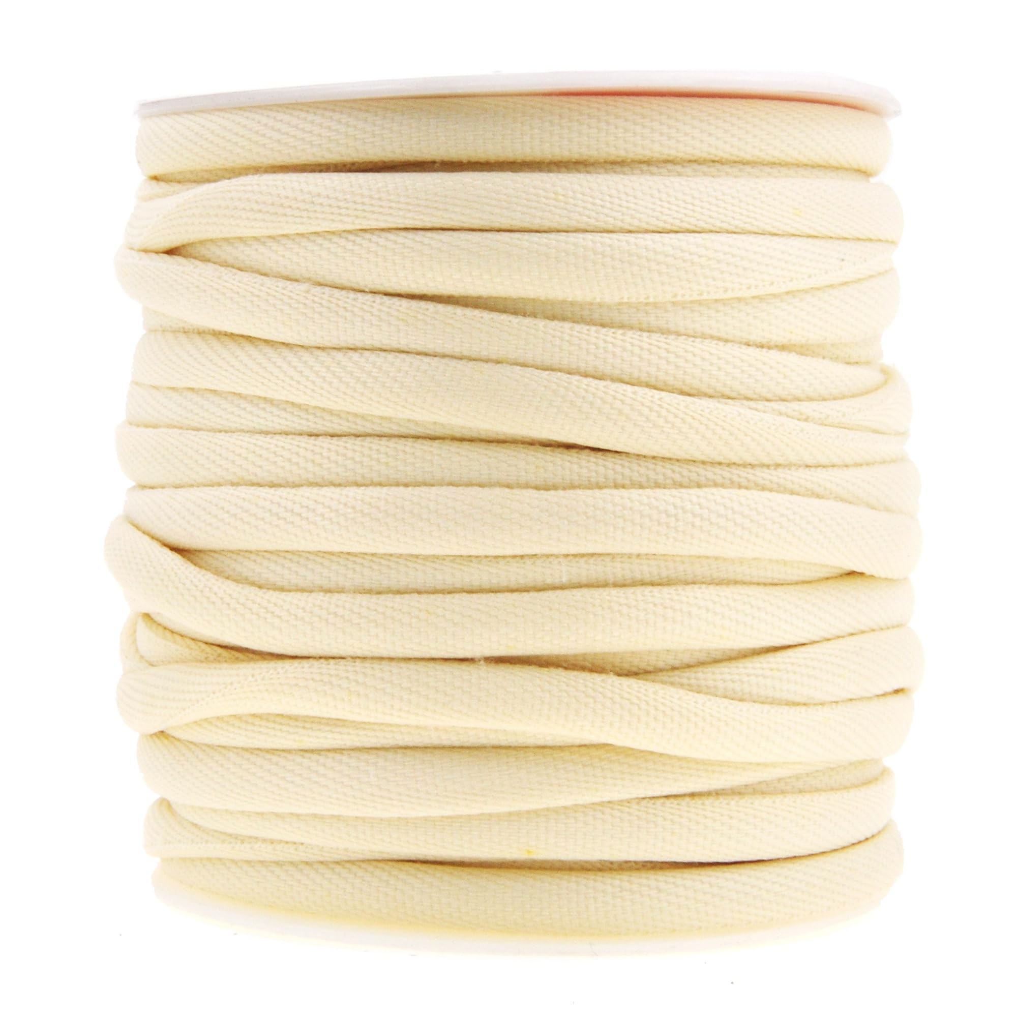 Mandala Crafts Welt Cord, Polyester Cotton Piping Filler for Drapery, Pillow, Upholstery, Trimming, Sewing, Crafting 1/4 Inch or 6mm, 20 Yards Welt Cord 6mm N