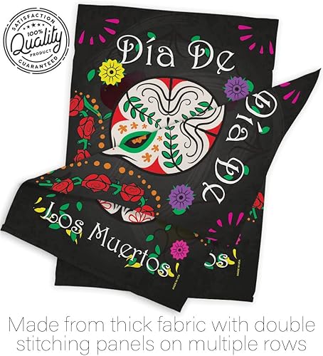 Miniatura 9 de Dia De Los Muertos Decoraciones para el Hogar Día de Muertos Bandera Regalo Banderas Mexicana Banner Otoño Puerta Frontal Tapiz de Otoño Tapiz de