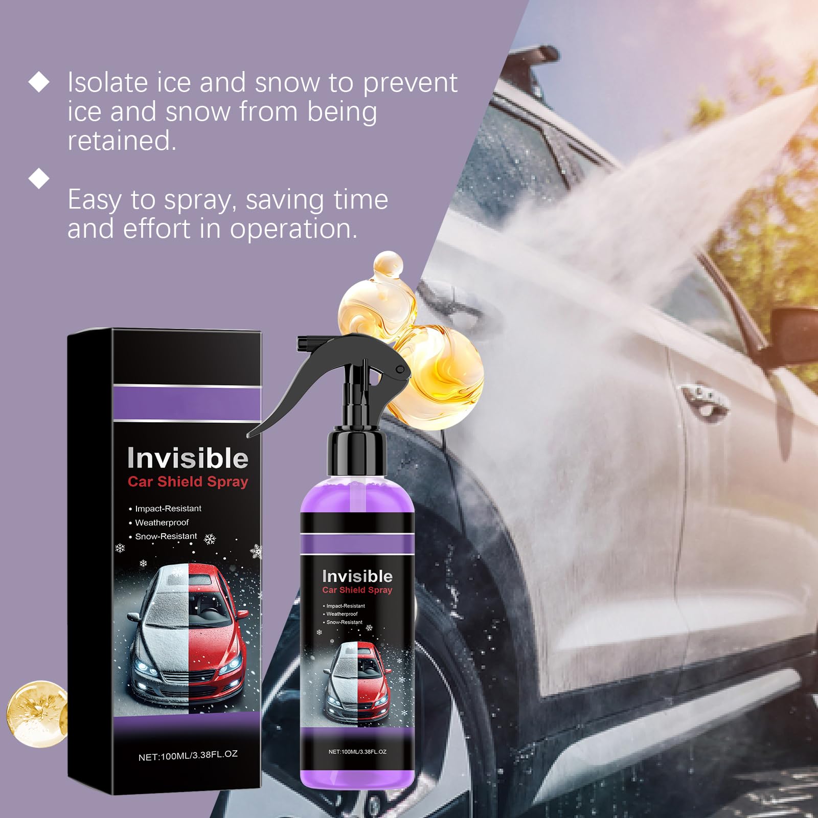 Neue Upgrades - Hochwirksamer Schutzbeschichtungsspray fürs Auto, 3-in-1-Hochschutz-Schnellbeschichtungsspray, Kratzerentfernungsset, Quick Shine Detailer Spray, Trim Coat Shine Armor (6PCS)