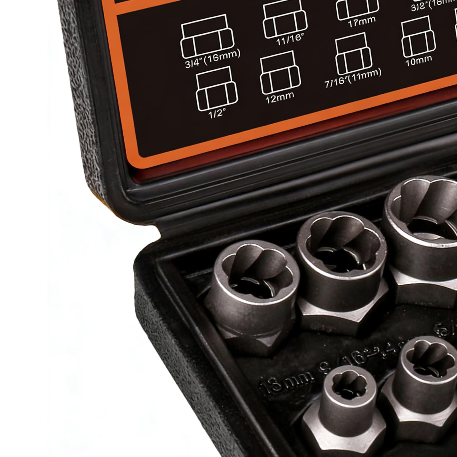Kit estrattore bulloni – Set di attrezzi in metallo da 7 pollici | Presa Easy Out per dadi spelati | Adattatore 3/8 per riparazioni automobilistiche