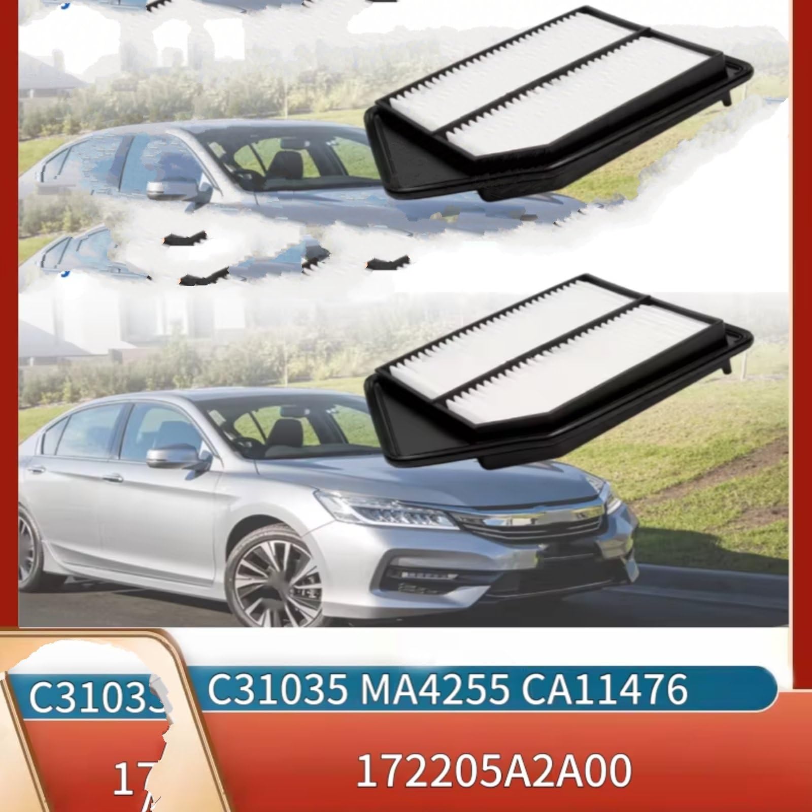 Filtro Aire Admisión Motor Coche Para Acura TLX 2.4L 2015-2020 Filtro de aire