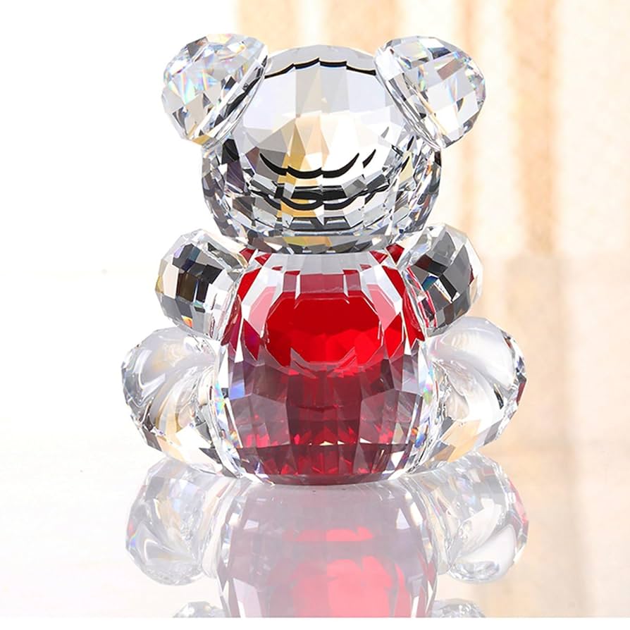 Amazon.co.jp: K9クリスタル 熊 クマ ミニ 置物 可愛い 癒し