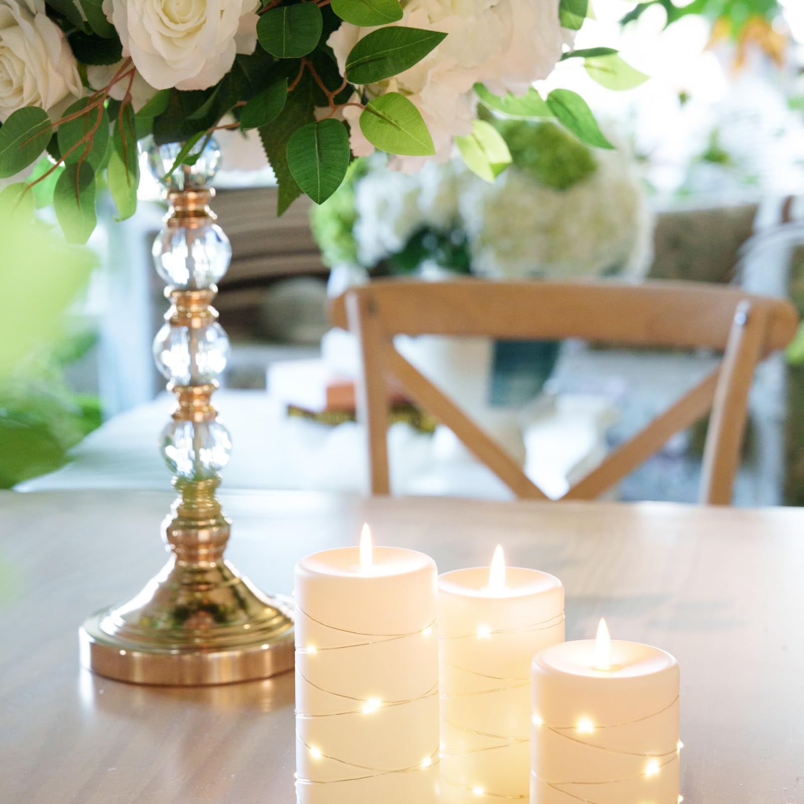 Bougie Artificielle LED Sans Flamme Avec Télécommande, Batterie, Veilleuse, Mariage, Décoration De Fête D'anniversaire, Ci-après