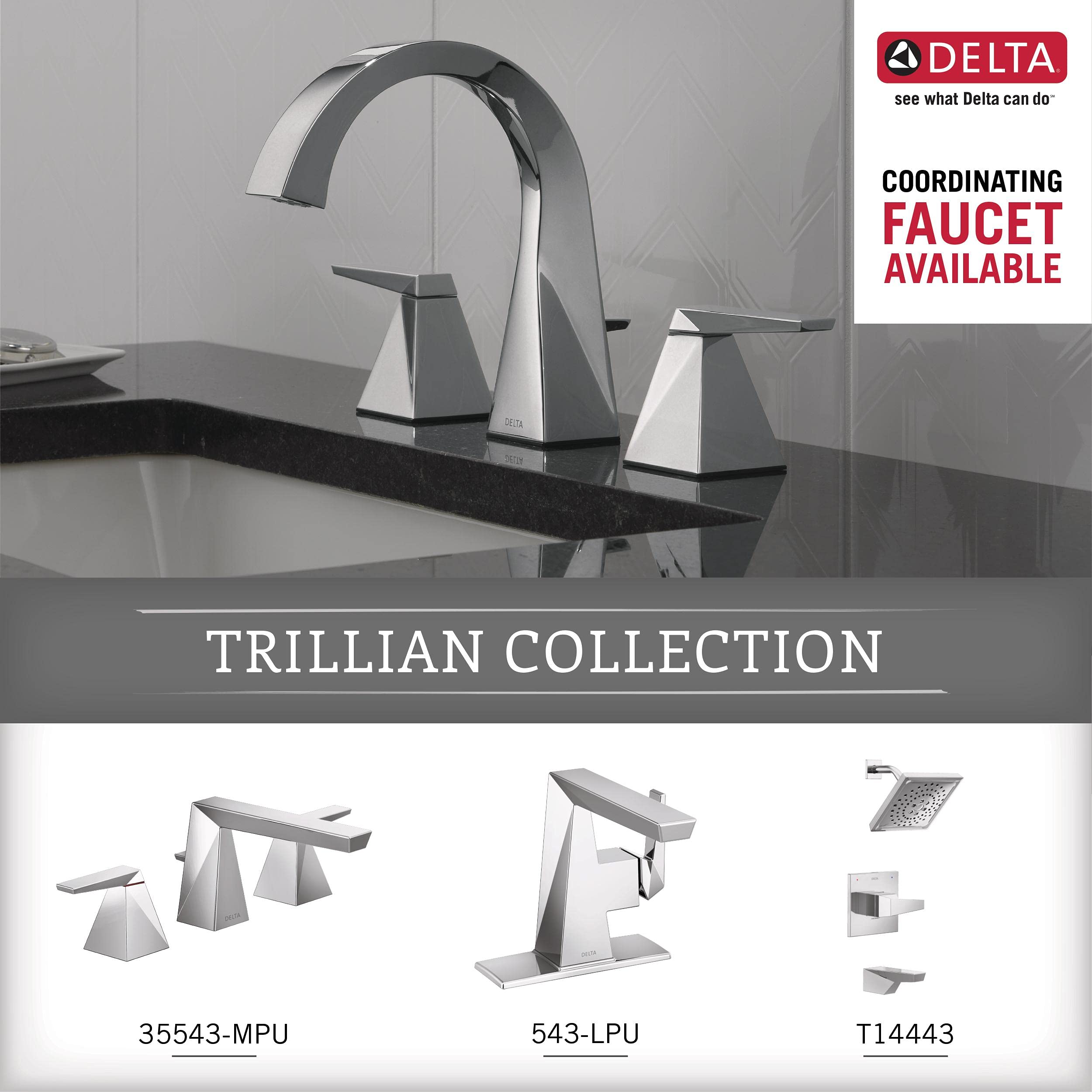Delta Trillian (1-Pack) Toilet Paper Holder Polished Chrome Tissue