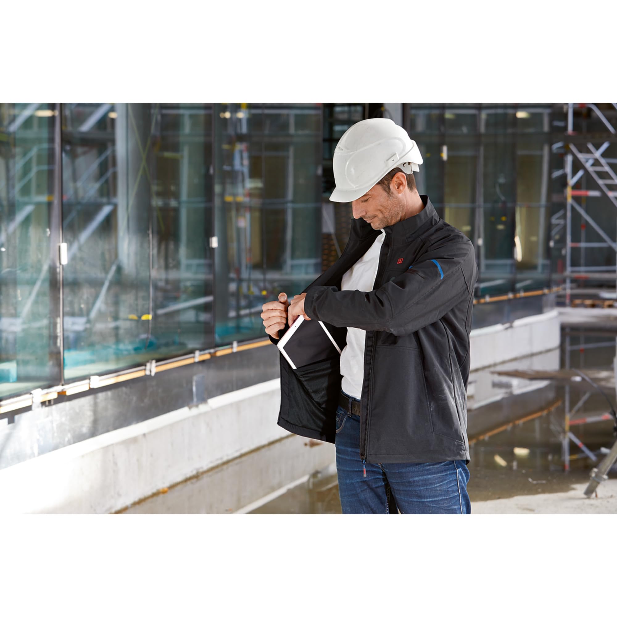 Bosch Professional chaqueta calefactable GHJ 12+18V XA (incl. adaptador de carga USB GAA 12V-21) - Talla 3XL