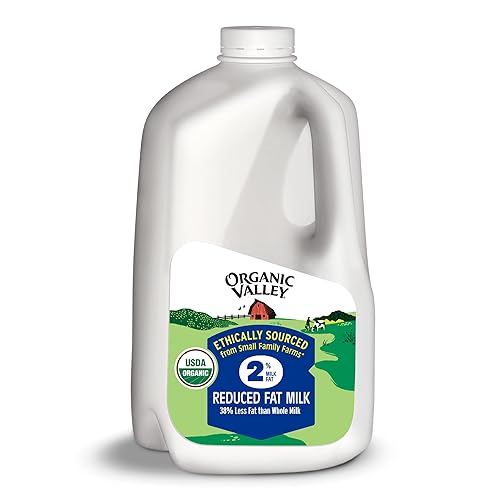 Organic Valley Ultra Pasteurized - Grasa reducida 2 leche orgánica galón 128 onzas líquidas