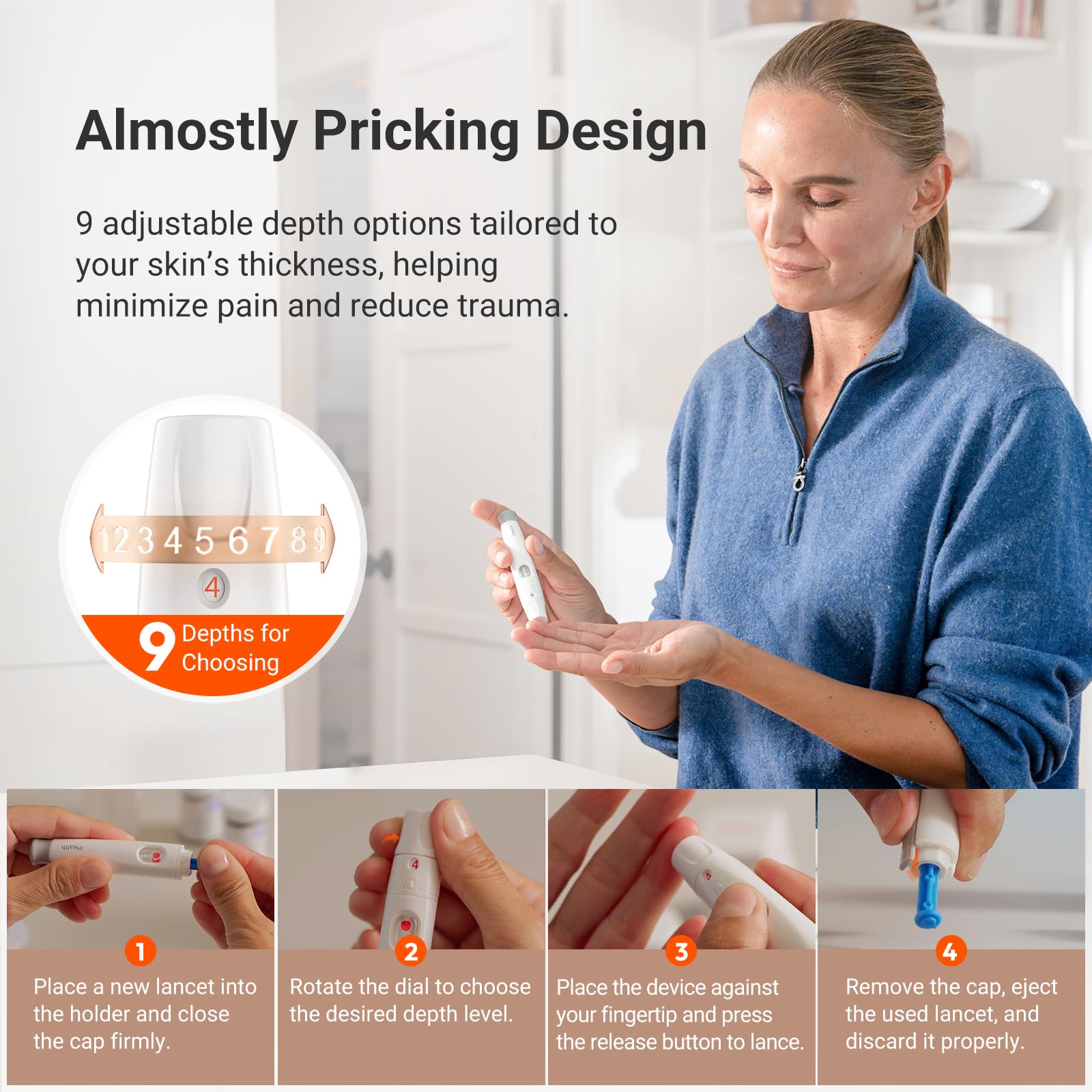 iHealth Blood Glucose Monitor Kit - 100 Strips -6