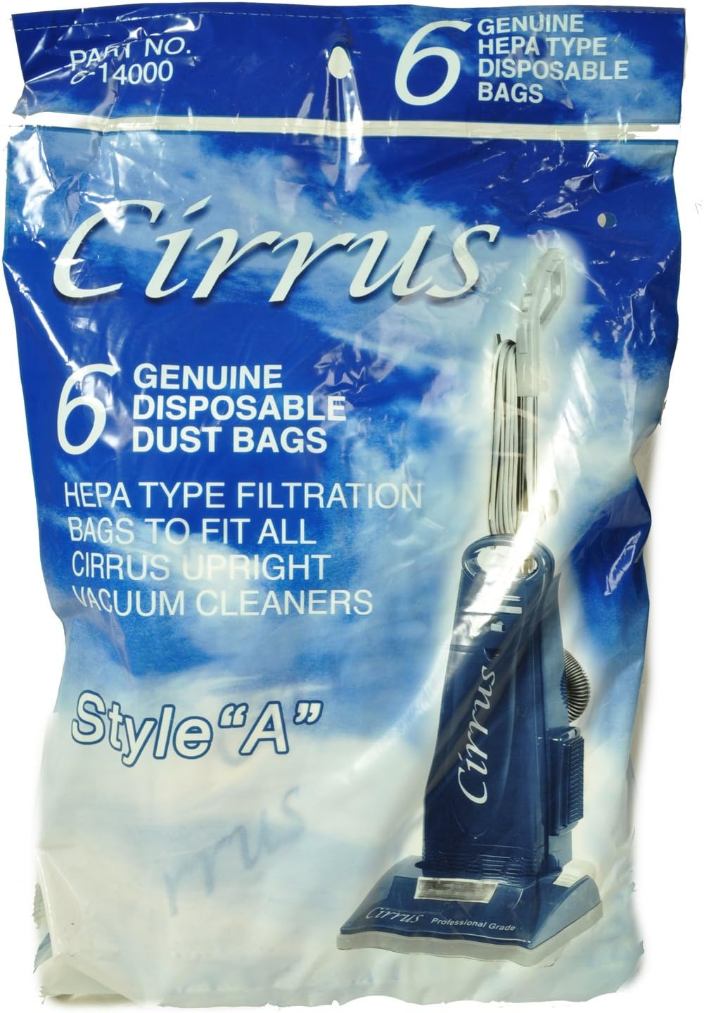 Cirrus Type A Vacuum Cleaner Bags c14000 Household