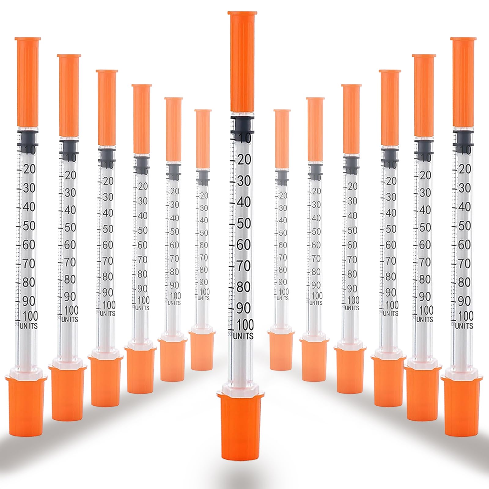 1ML/CC Syringes with 29G 1/2"(13mm) Needle, 100PACK Lab Supplies Individually Wrapped (1CC 29G 1/2"-100PACK)