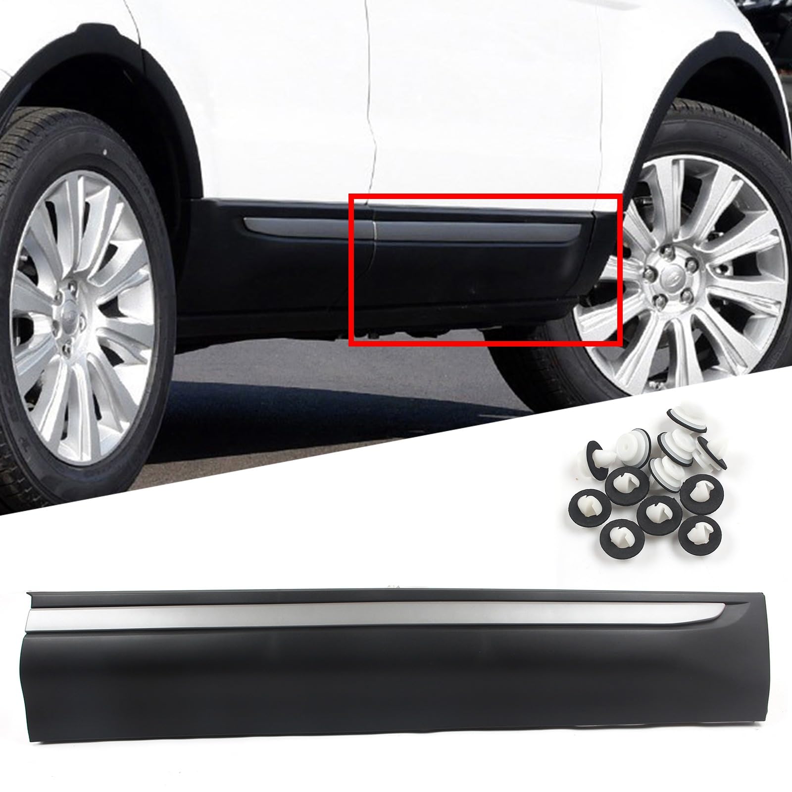 Amazon | FINMOKAL フロント右ドア エクステリア はめ込みパネル