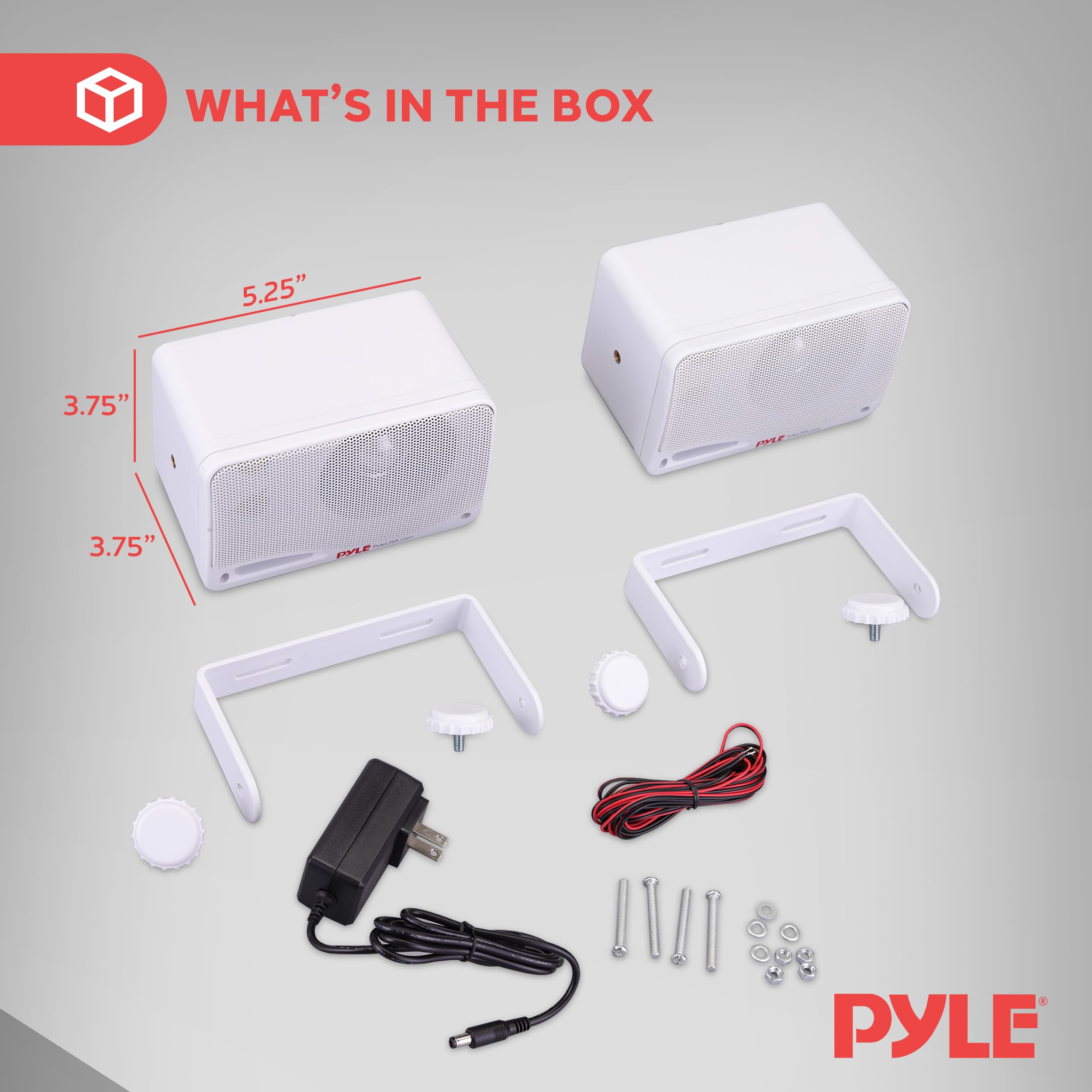 Pyle 3.5インチ3-Way防水型ボックススピーカー(ブラック/ペア)(※アンプは内蔵されていません) tf8su2k Amazon.co.jp: Pyle 3.5インチ3-Way防水型ボックススピーカー