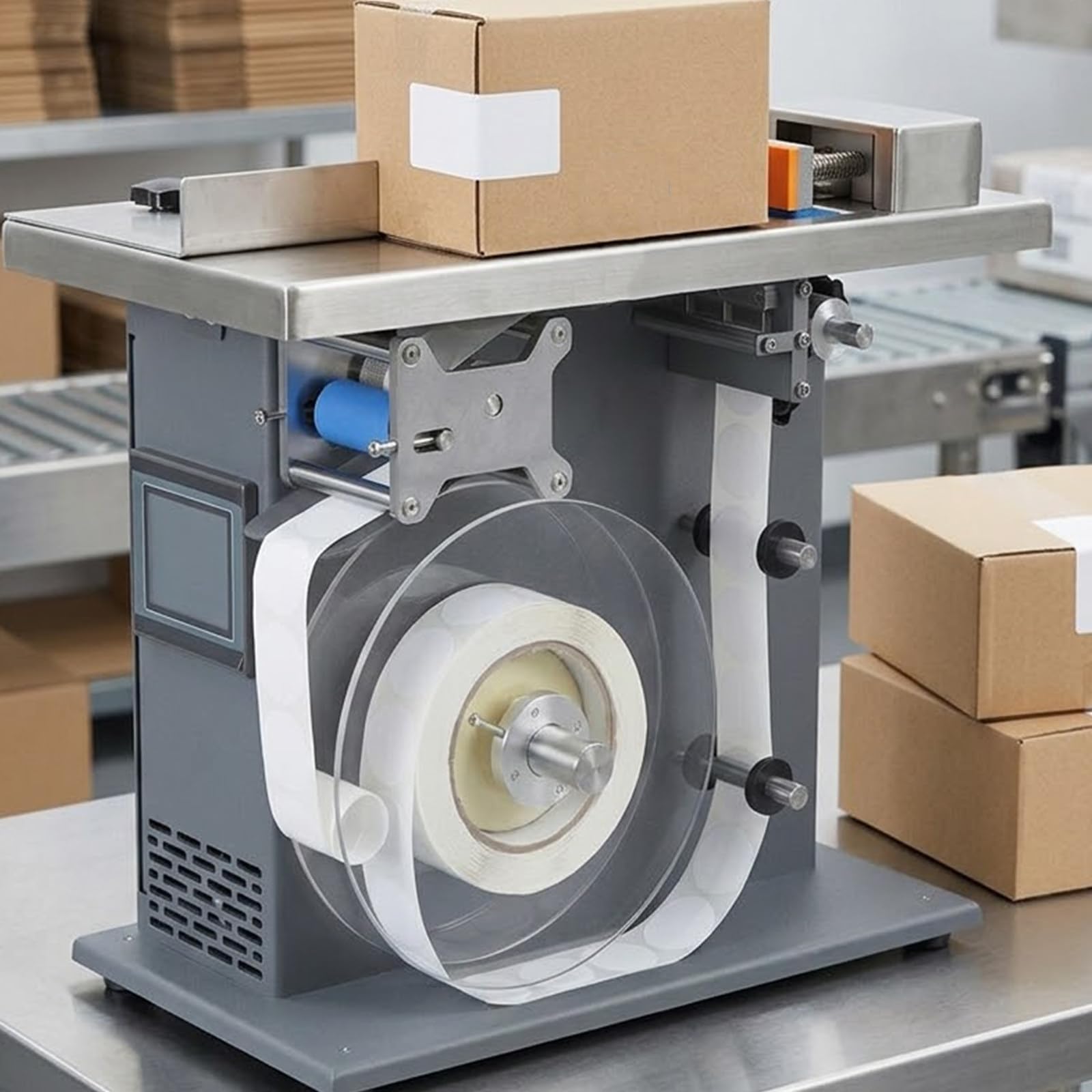 Etikettiermaschine für 90-Grad,Arbeitsgeschwindigkeit15–30 Stk/Min 25-30mm