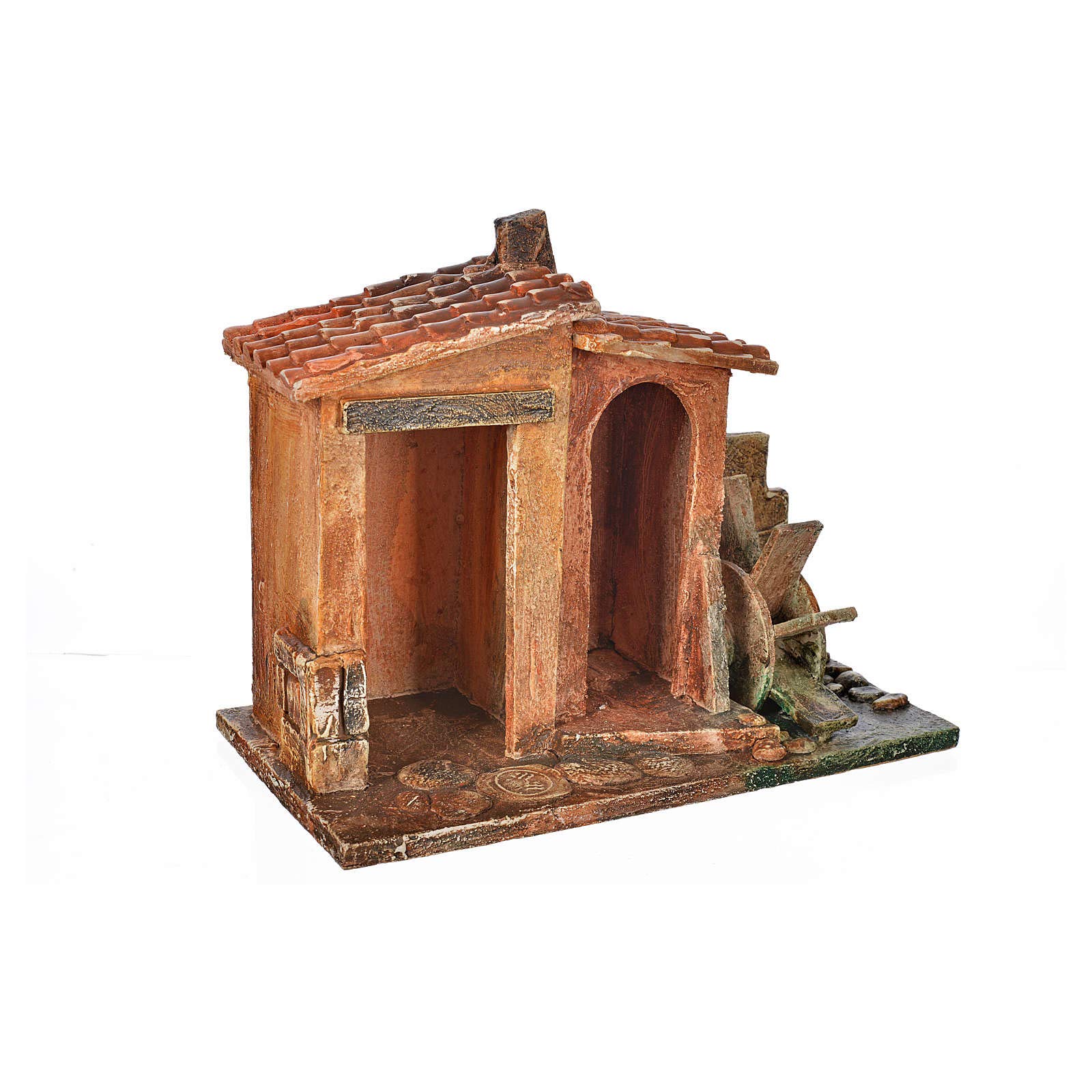 Holyart Krippenmühlen: Ausstattung Mühle Krippe Fontanini 12 cm