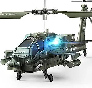 SYMA RC Helicopters, S51H Remote Control Helicopter 2.4GHz Military Army Toys for Boys Girls Kids with Altitude Hold, One Key Take Off/Landing, LED Light, Low Battery Reminder