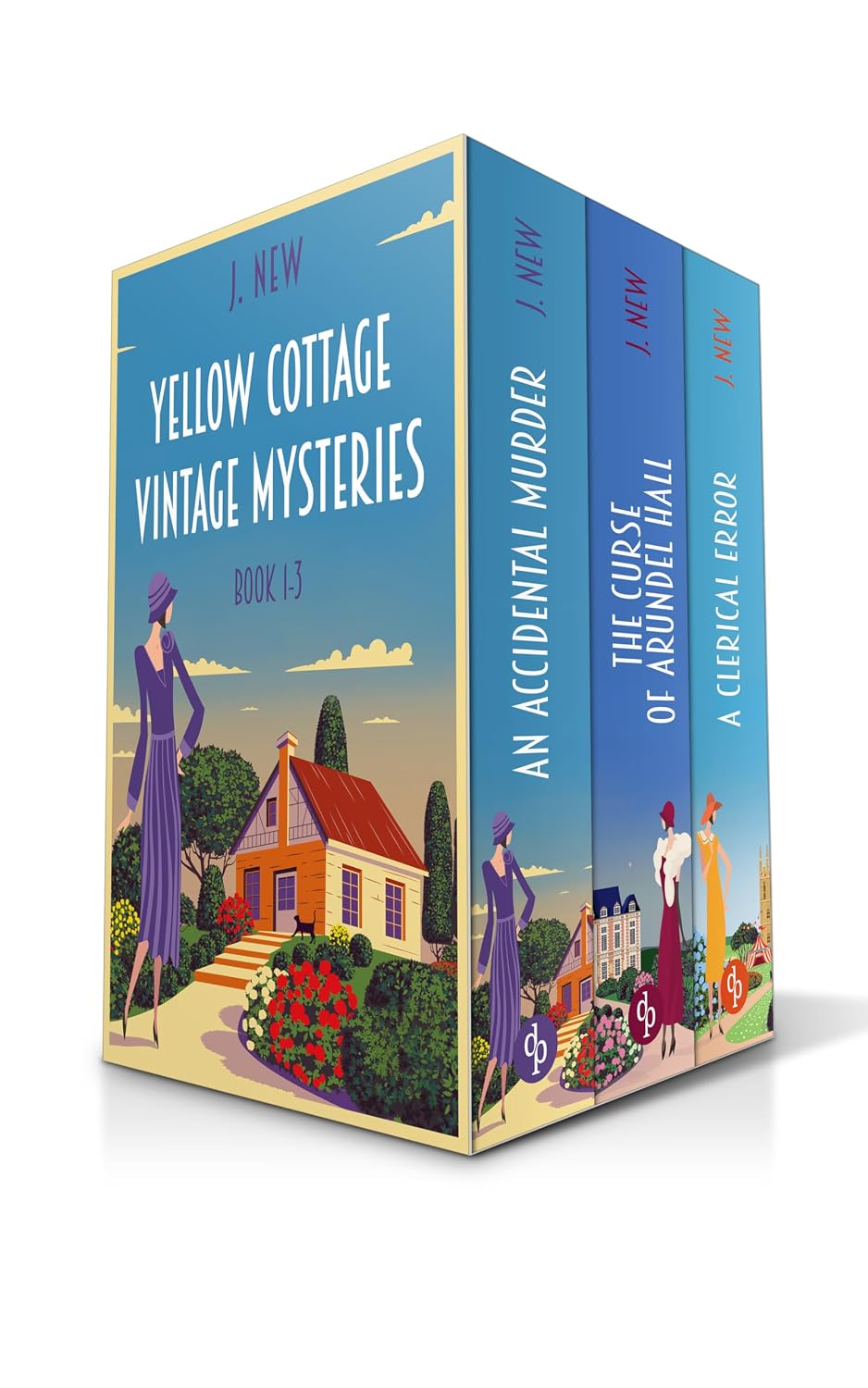 Yellow Cottage Vintage Mysteries Series (Historical Cozy Crime Box Set 1-3) | Three charming 1930s murder mysteries with a witty woman sleuth
