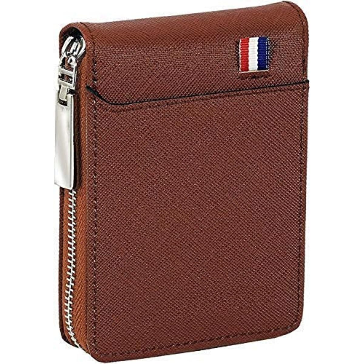 RFID Blocking Wallet, Artificial Leather Slim Card Holder, Anti-Theft Travel Wallet for Men & Women, Compact Design with Card Slots & Cash Compartment, Stylish Secure Wallet (Brown)-image-37
