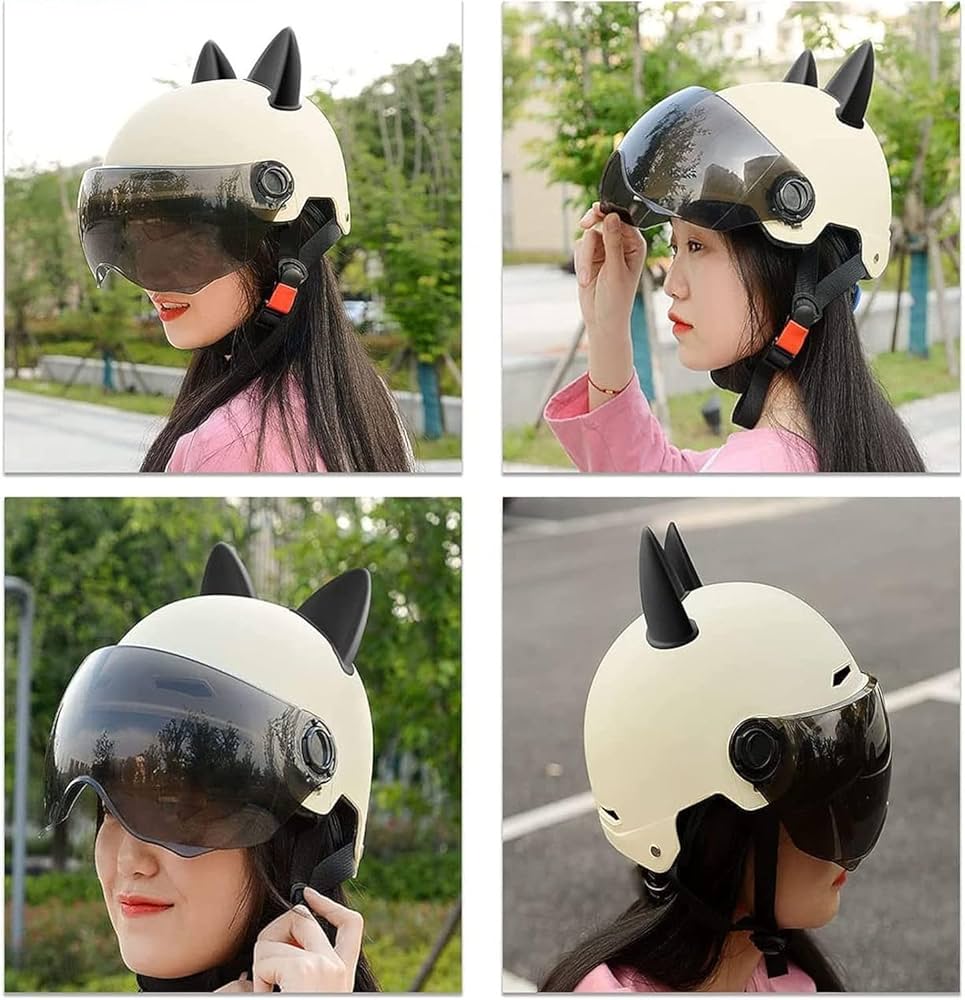 S.E.V. MARCHEL 半帽ヘルメット 猫デザイン S.E.V. MARCHEL 半帽ヘルメット 猫デザイン - メルカリ