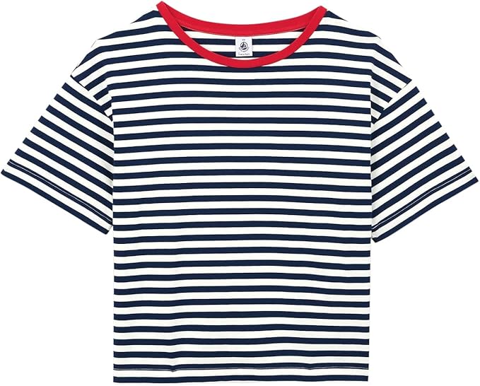 Amazon プチバトー ワイドフィットボーダー Tシャツ レディース A04mj02 Xs ネイビー ホワイト Pb600 Pb60 Tシャツ カットソー 通販