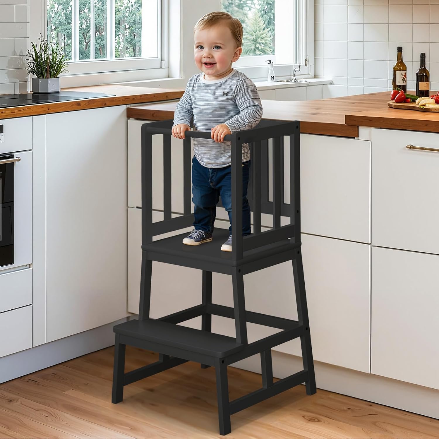 COSYLAND Montessori Learning Tower from 1 Year White