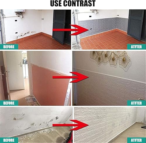 Miniatura 6 de JOLOV 10 paneles de pared 3D para despegar y pegar, espuma de polietileno, autoadhesivos, impermeables, perfectos para decoración de paredes