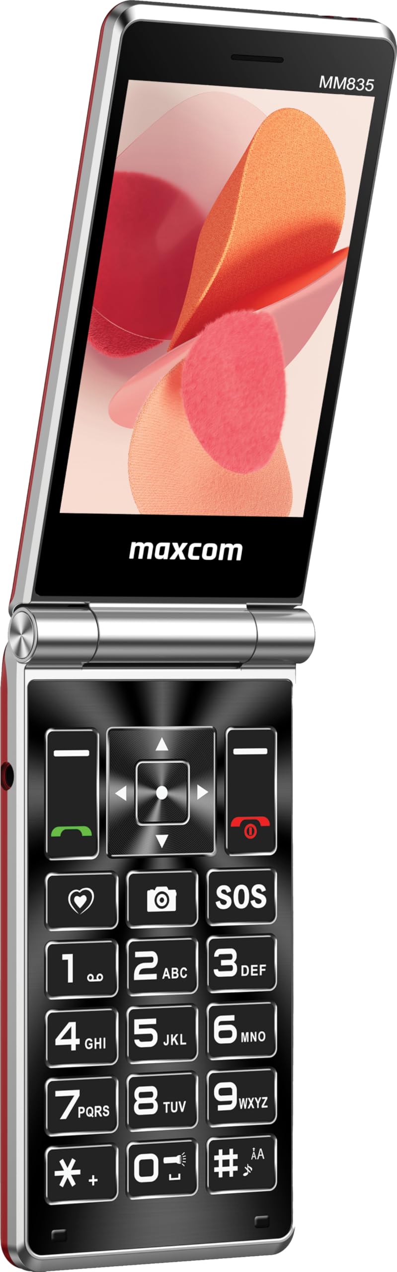 Maxcom Téléphone MM835 4G Dual SIM Rouge