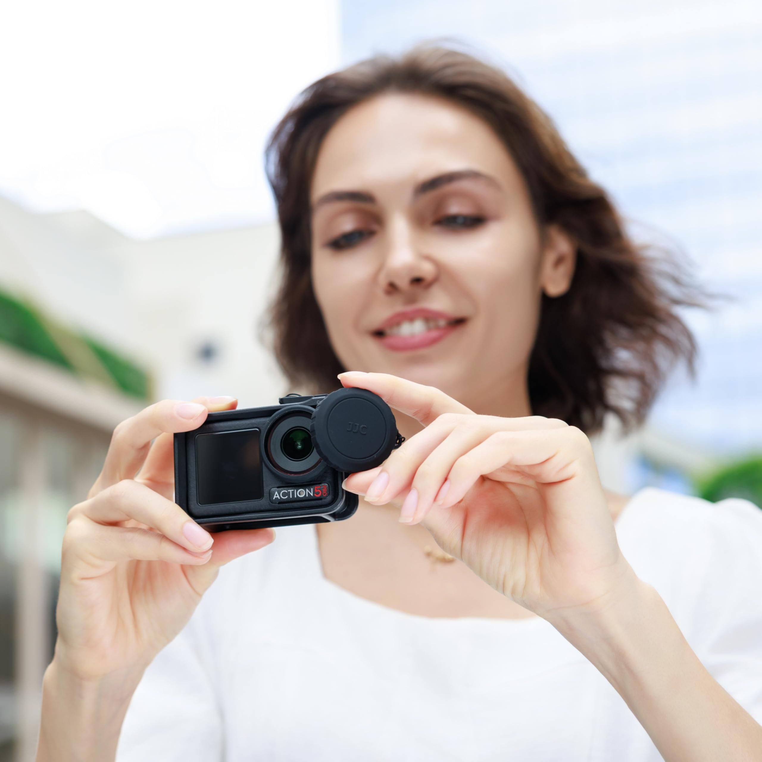 Osmo Action 5 Pro 4 filtr UV z silikonową nasadką na soczewki, zestaw szklanej osłony obiektywu do DJI Osmo Action 5 Pro/4, filtr UV, szkło optyczne HD, absorbuje światło ultrafioletowe, akcesoria