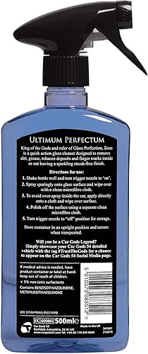 Miniatura 2 de Car Gods - Limpiador de cristales de acción rápida sin rayas, perfecta claridad, 17 onzas líquidas, limpieza de ventanas, parabrisas sin rayas,
