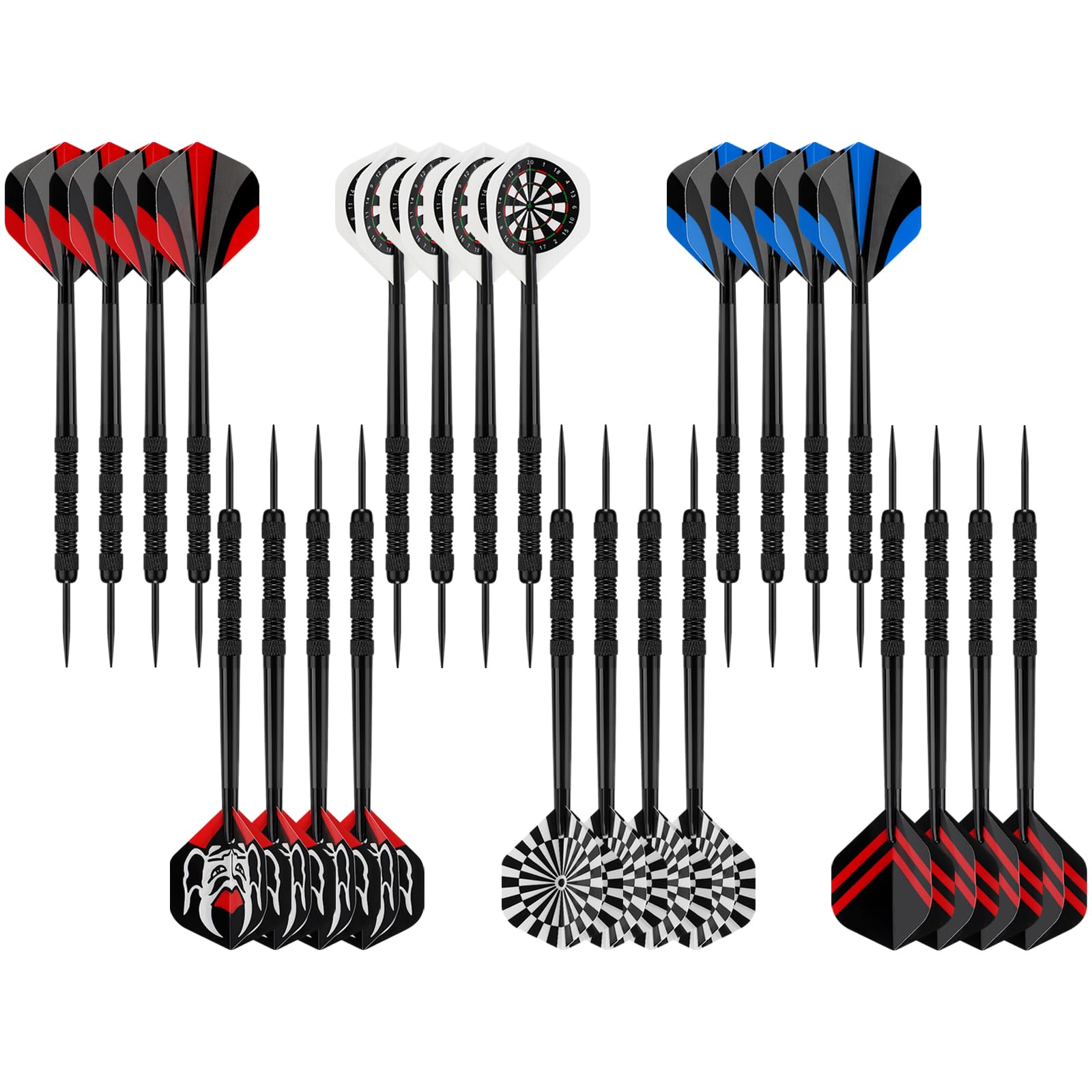 Accmor Metal Tip Darts, Steel Tip Darts, 14 Grams Professional Metal Darts, Darts Metal Tip Set, Metal Darts for Dartboard