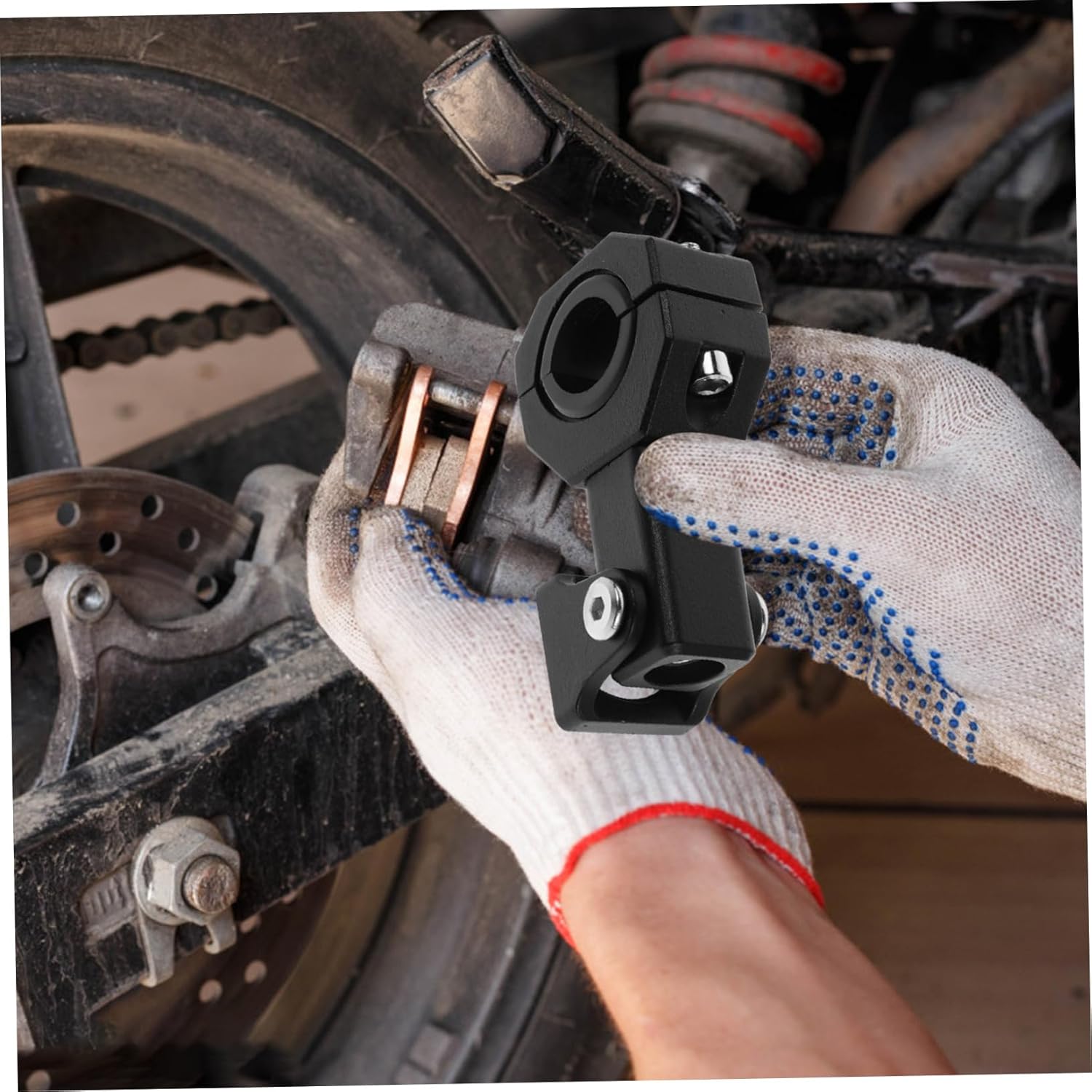 2pcs Motorcycle Light Mount Brackets for Electric Scooters and Motorcycles Adjustable Tube Clamp for Front Fork Lamp Installation Compatibility and Enhanced Stability