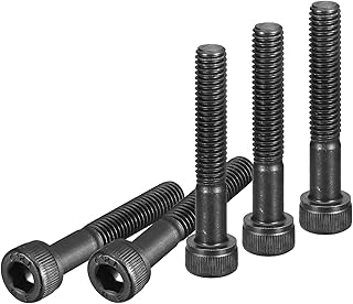 DTGN M6x40mm Socket Head Cap Screws Bolts, 25Pcs 12.9 Grade Alloy Steel, Metric Machine Hex Socket Screw, Hex Drive, Black Oxide Finish, UNC Coarse Thread Partially Threaded