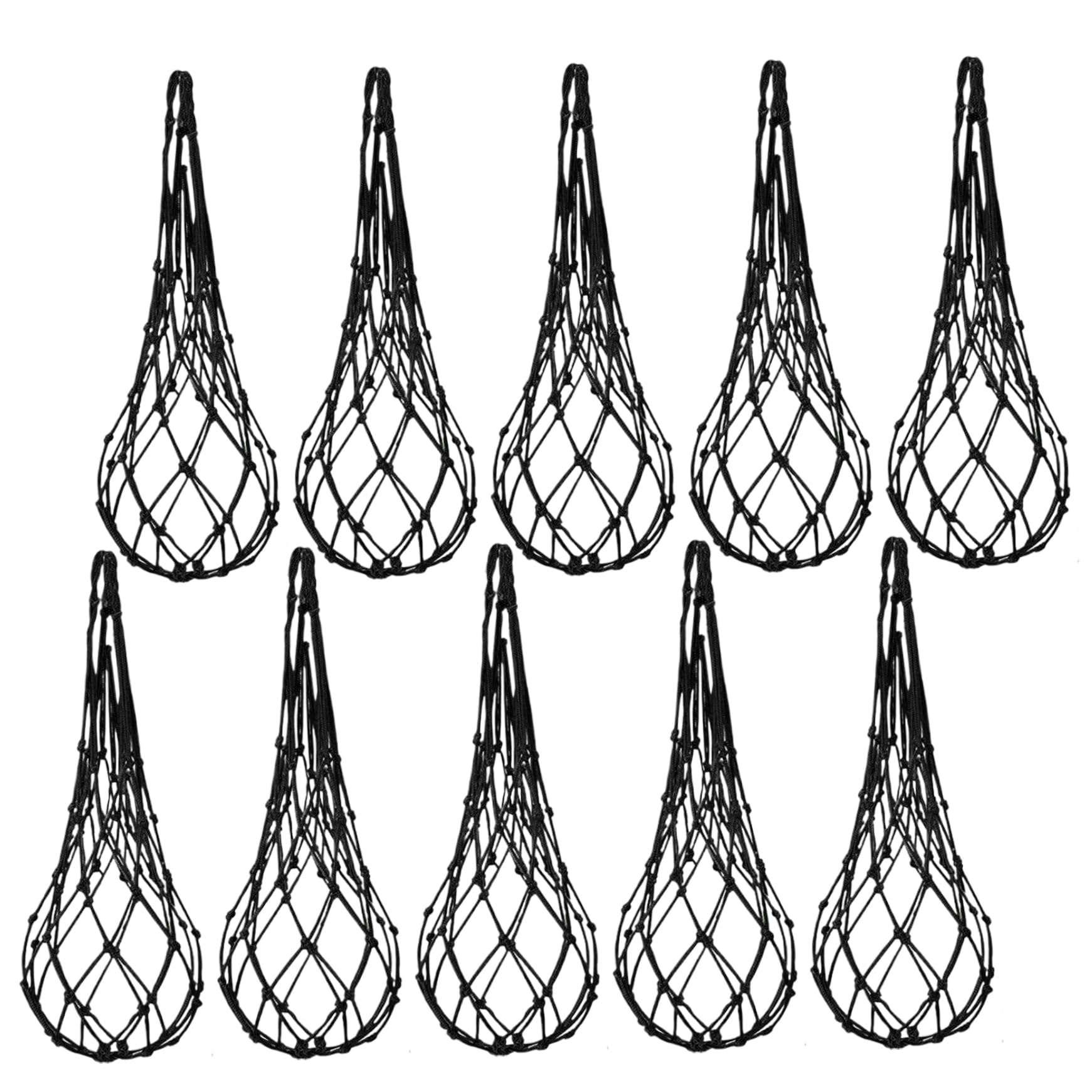 10PCS Heavy-Duty 23.6 Inch Fruit Hammock Nets for Melons, Cantaloupes, Pumpkins & Cucumbers, Thickened Crochet Hanging Cradles for Garden Trellis Support