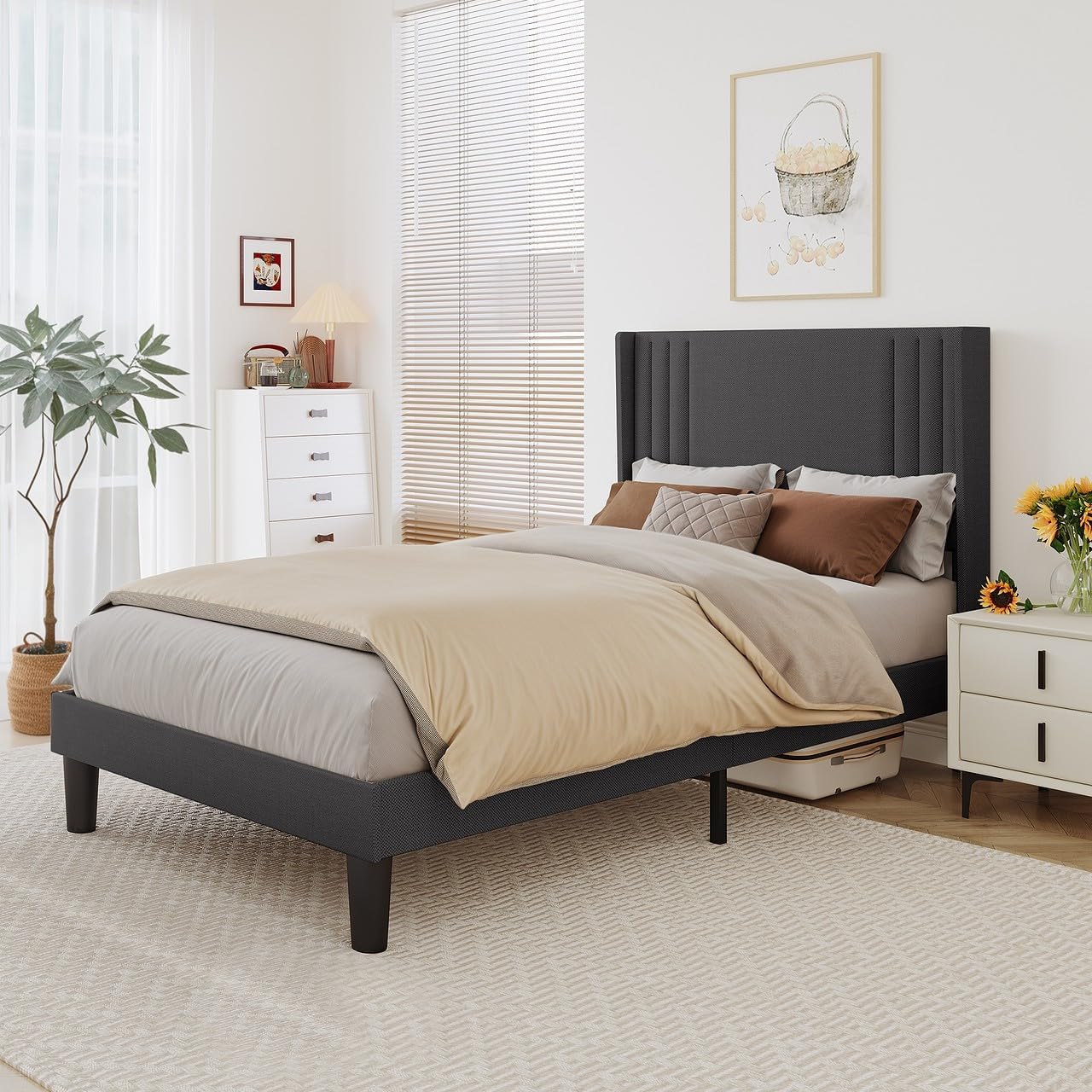 Bealife Lit rembourré 120×200 cm,