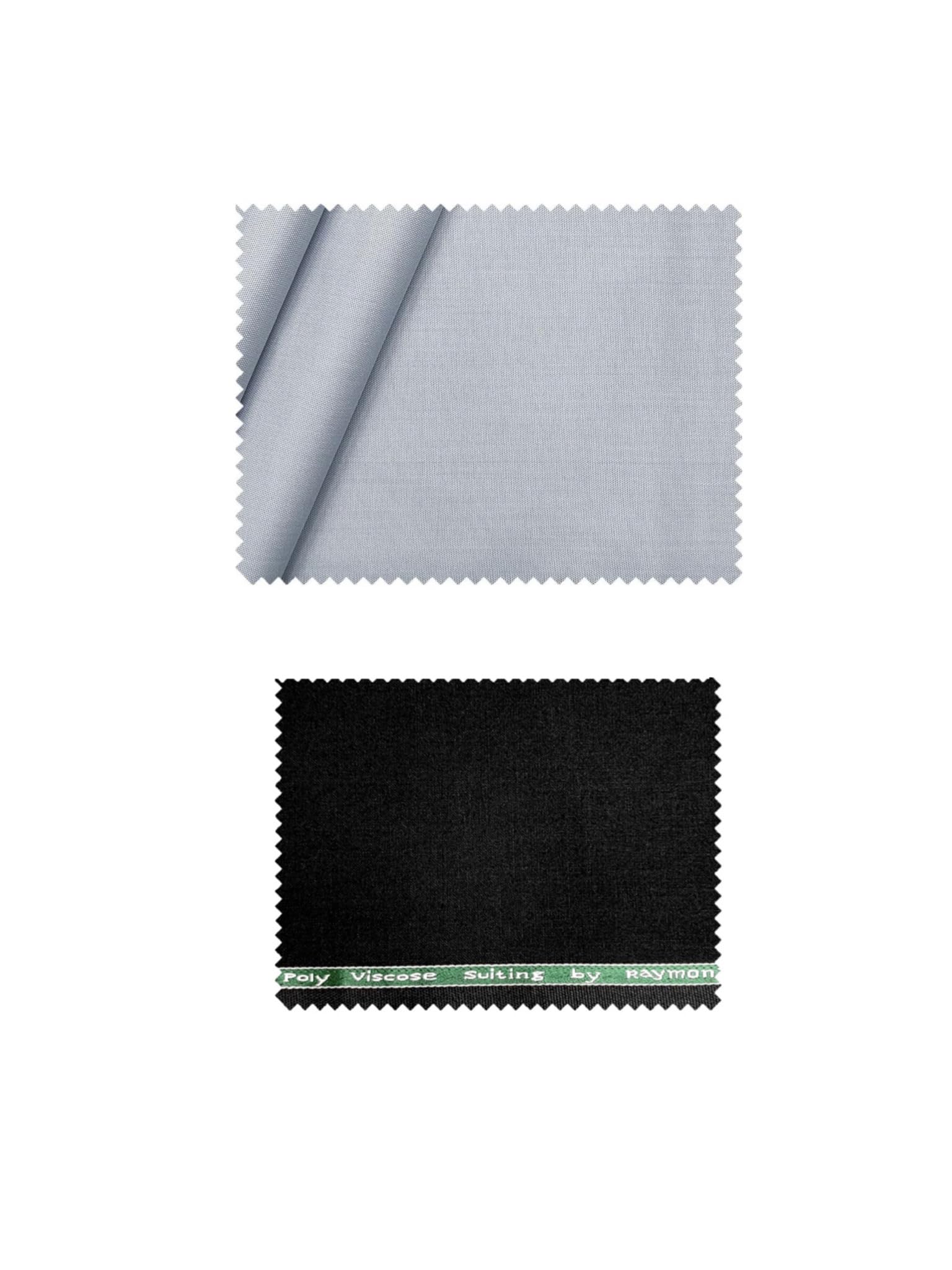 raymond fabrics Trouser Shirt Fabric Combo Box (Unstitched, All Weather Fabric) (GREY SHIRT+BLACK PANT)-picture-56