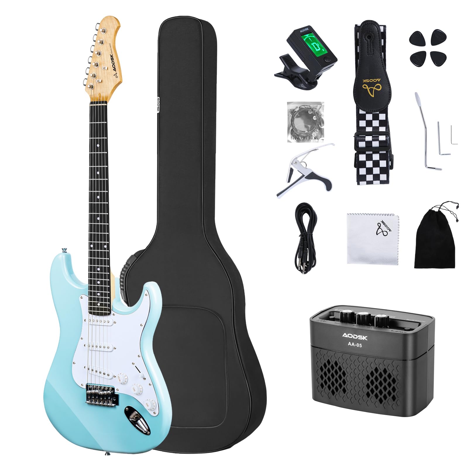 Buy Electric Guitar with Amp Beginner Kit 39 Inch Solid Body Full Size