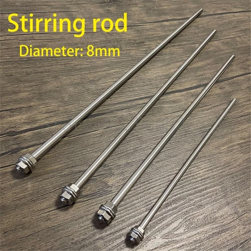 Laborglaswaren Labor 40mm Bis 120mm 304 Edelstahl Drei-blatt Rühren Klinge Rühren Dispergieren(Rod (Length 400mm))