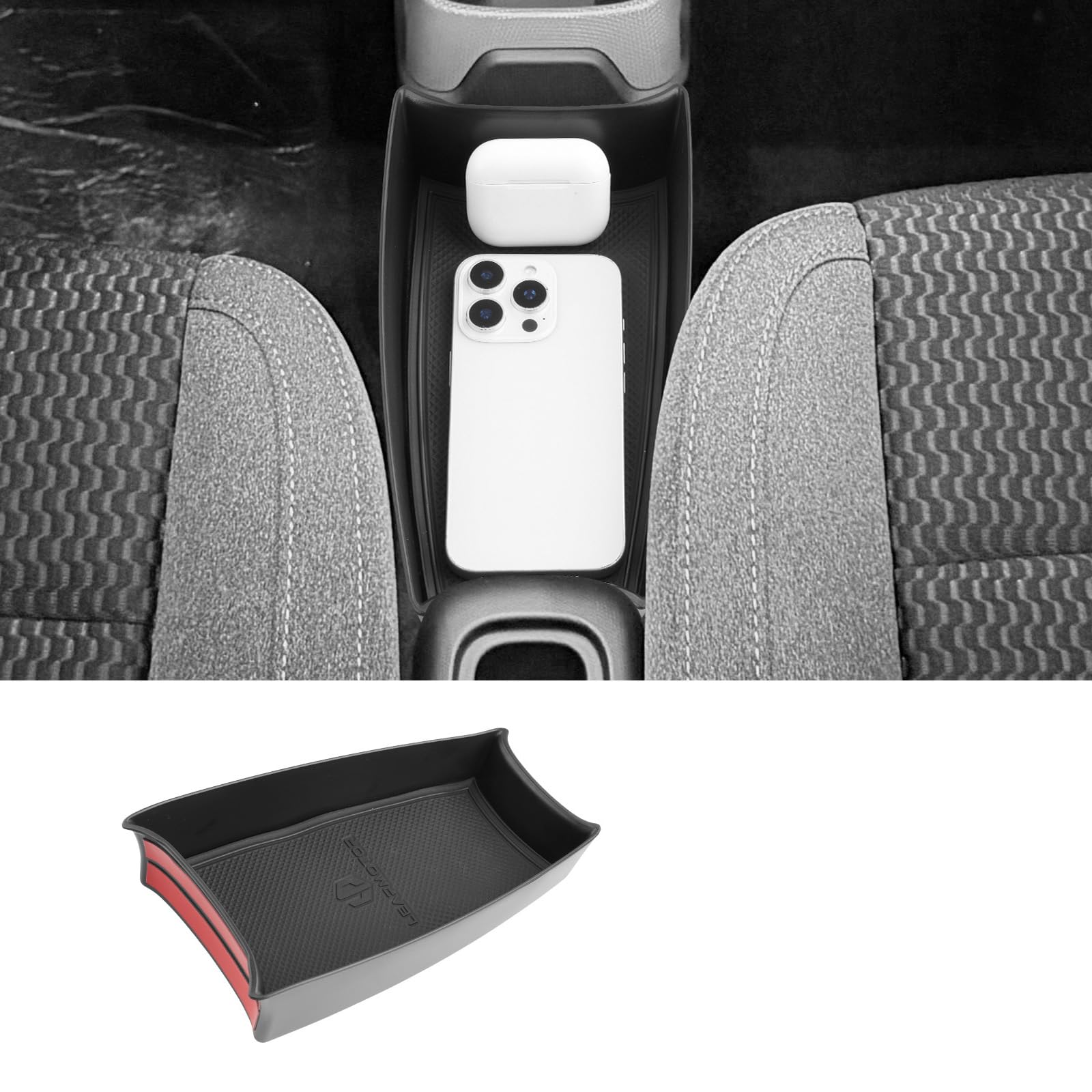 LUWU Compatibile con Leapmotor T03 2024 2025 2026 Console Centrale Scatola portaoggetti Leap Motor T03 Console Centrale Organizer Tray Leap Motor Accessori