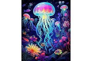EIBEILI 5D Diamond Painting Jellyfish Kits for Adults Crystal Craft Picture