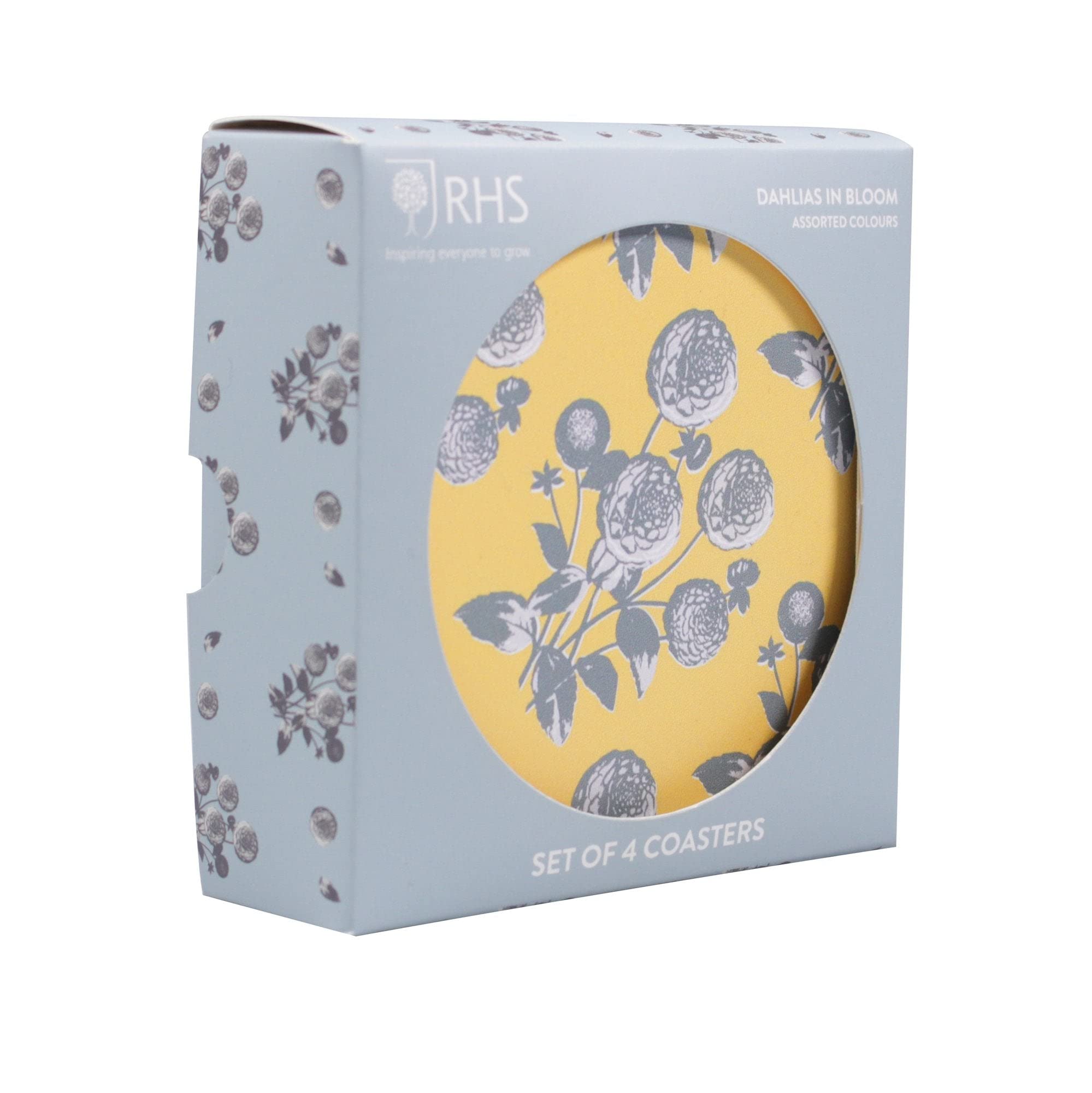 Half Moon Bay Multicolour Coasters Set Of 4 - Rhs (Dahlia)