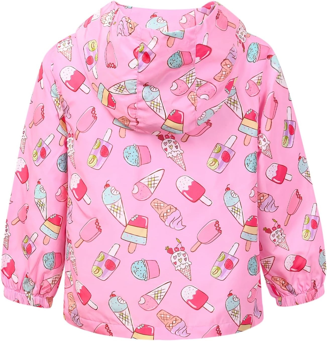 Jxstar Toddler Girls Rain Jackets Little Kids Waterproof Hoodie Raincoats Windbreakers, 12 Month-5 Years - Image 2