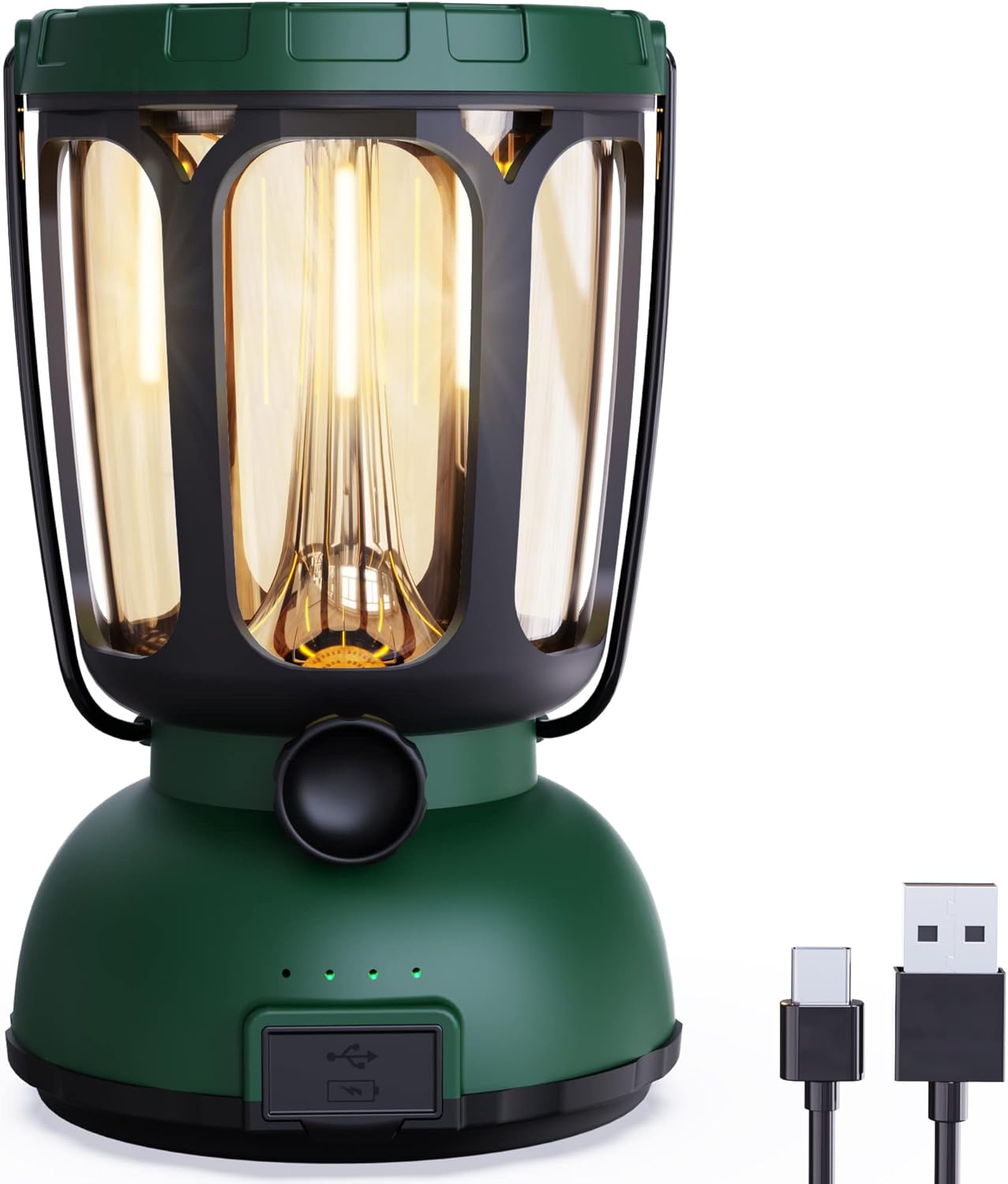 Mesqool 6000 Camping Lantern Rechargeable Battery Powered, Solar Crank